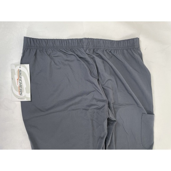 Skechers Barco Scrubs 3PKT Reliance Cargo Drawstring Pants Womens LP Pewter NWT - Picture 5 of 10